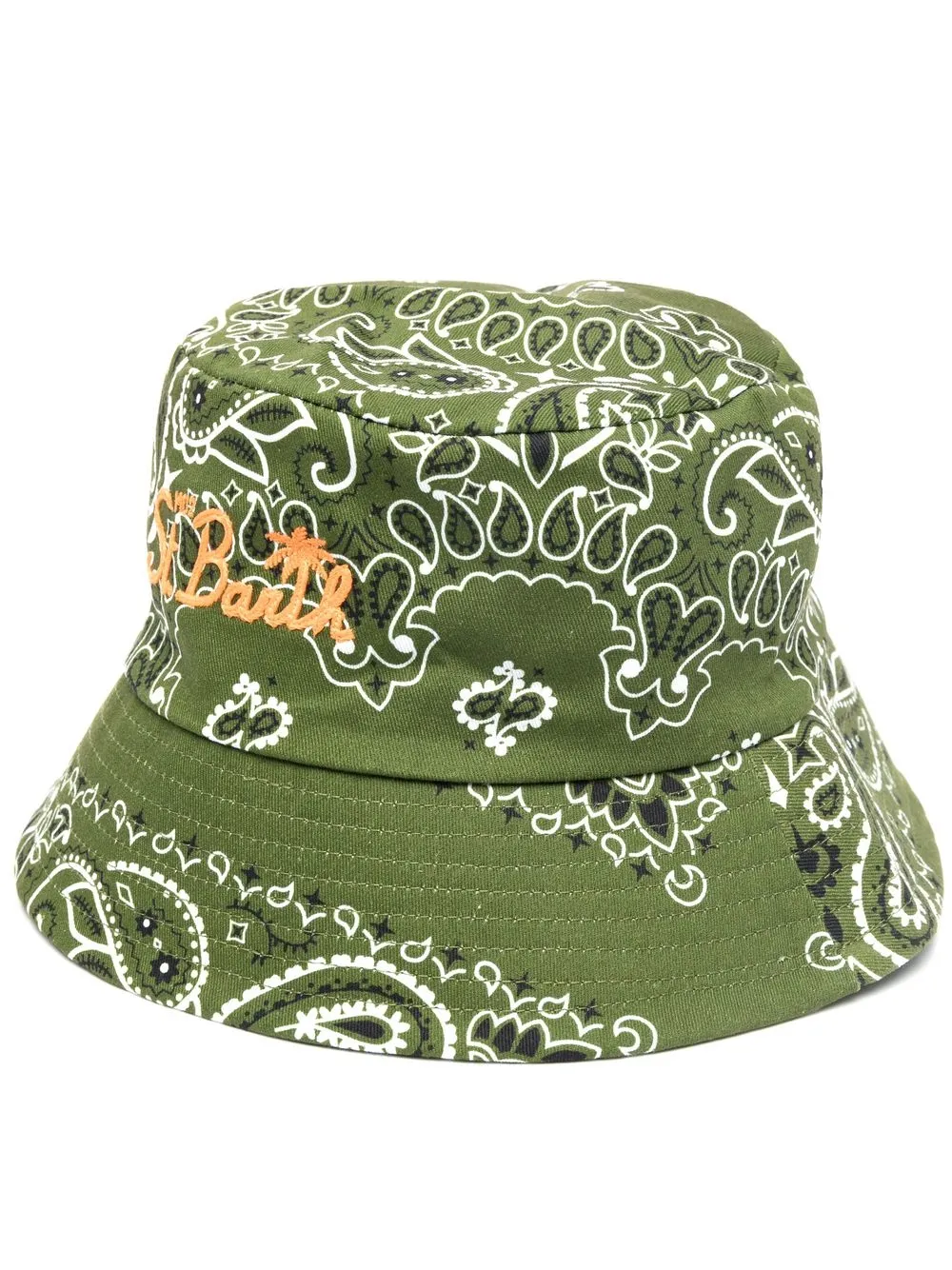 

MC2 Saint Barth Kids James bandana-print bucket hat - Green