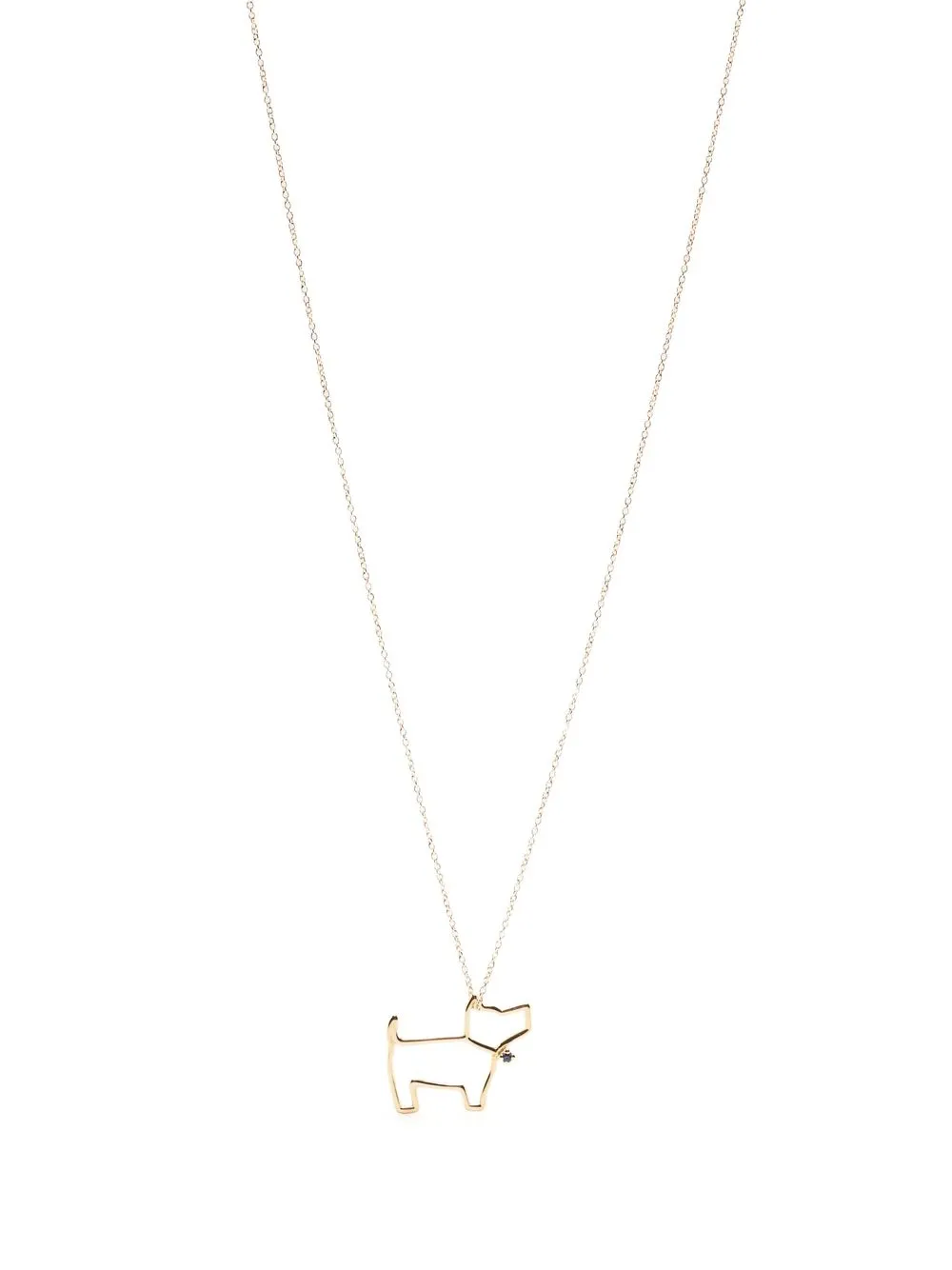 

Aliita 9kt yellow gold sapphire pendant necklace