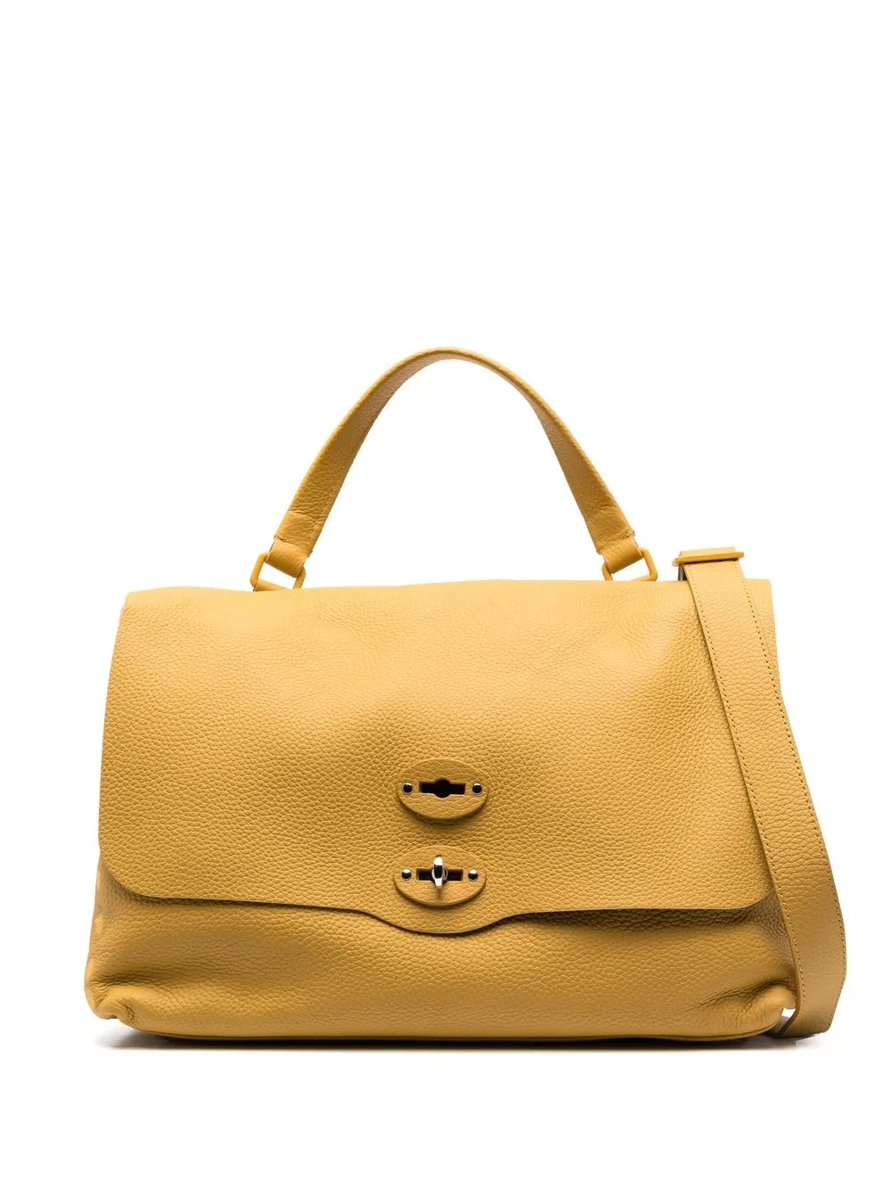 

Zanellato grained leather tote bag - Yellow