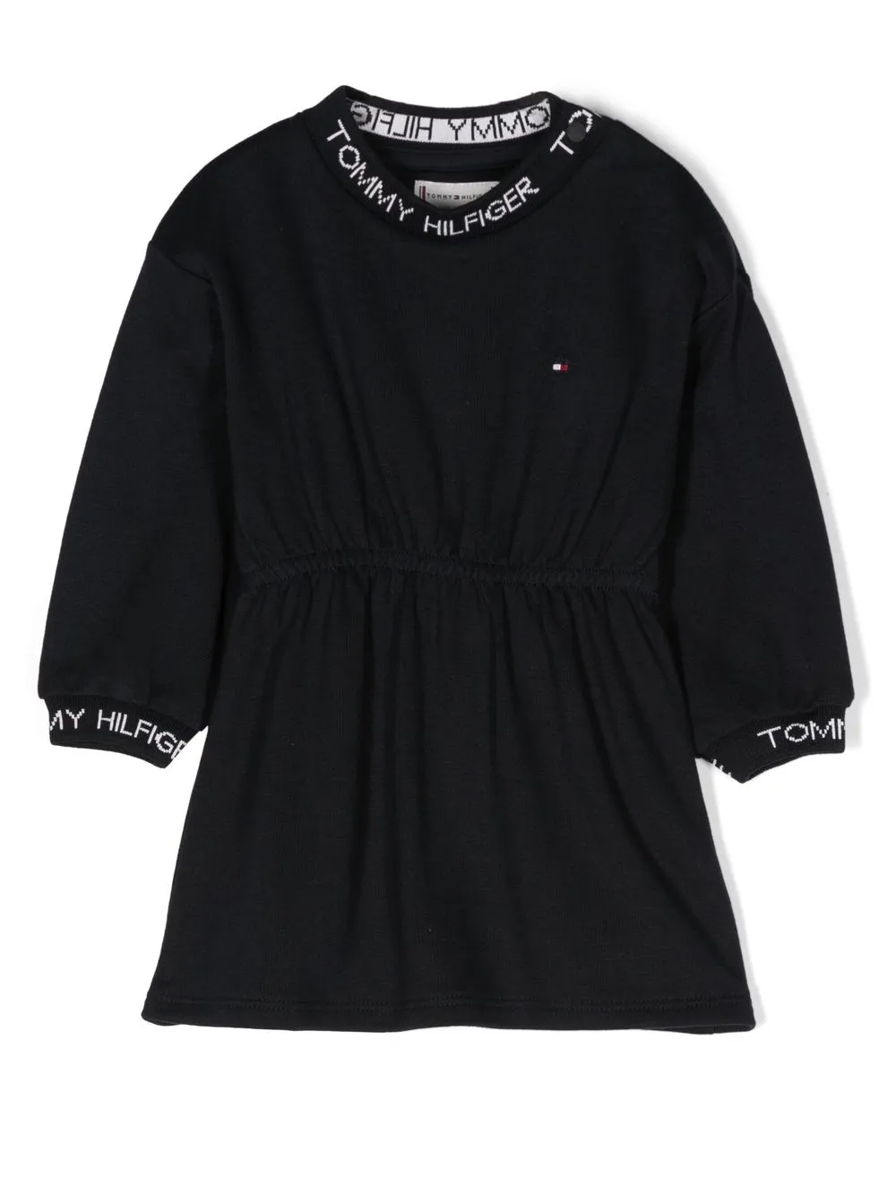 

Tommy Hilfiger Junior logo-trim detail dress - Blue