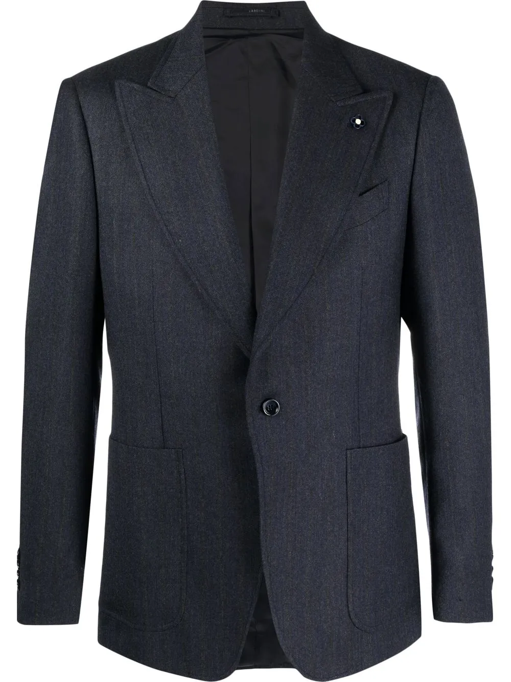 

Lardini single-breasted peak-lapel blazer - Blue