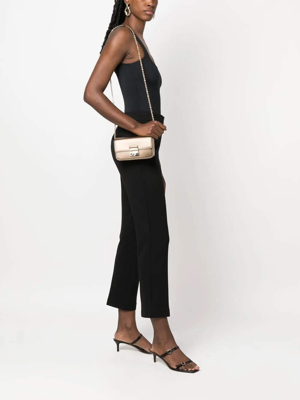 Furla Leren crossbodytas - Bruin