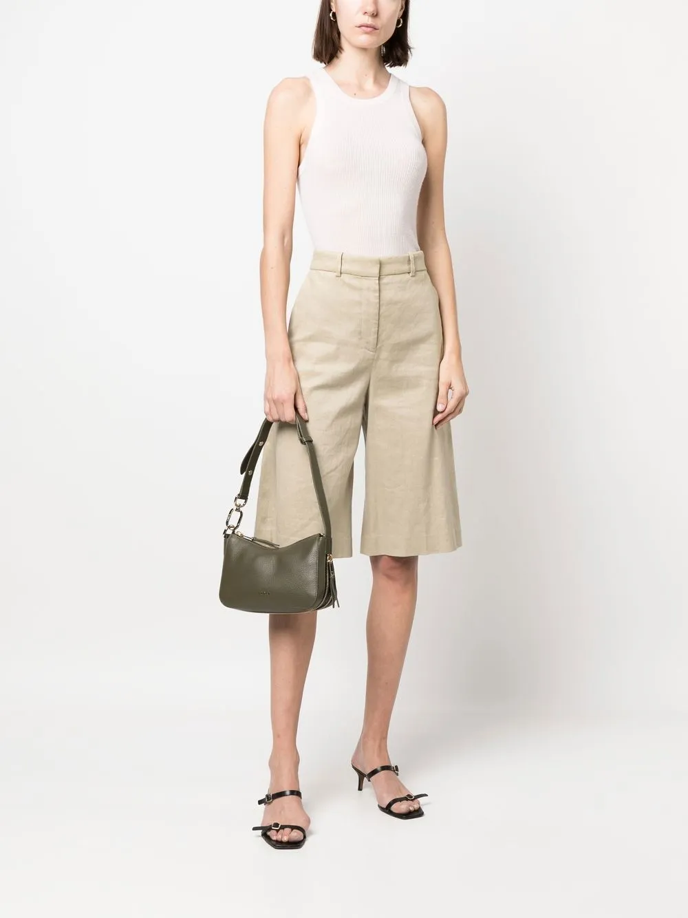 Furla Leren schoudertas - Groen