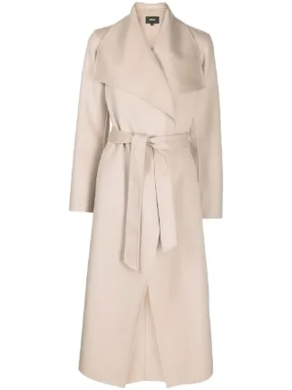 Cream wool outlet wrap coat