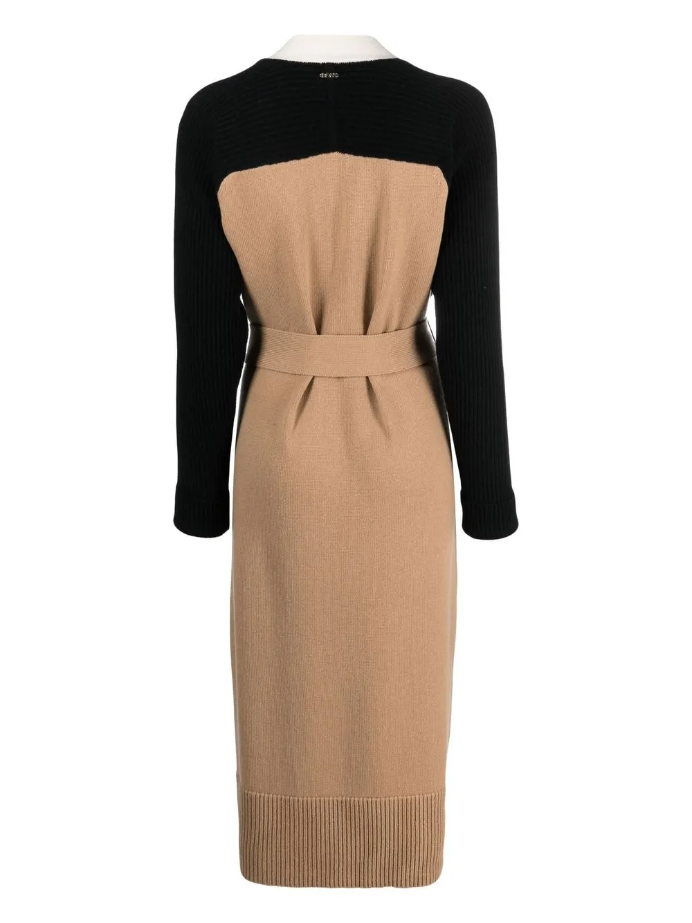 Hugo Boss Fodenia Block Colour Long Wrap Cardigan In Black