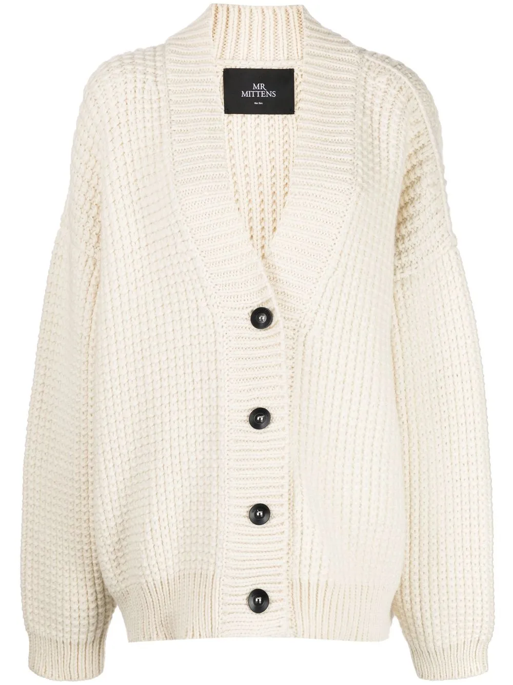 

Mr. Mittens Veena V-neck wool cardigan - Neutrals