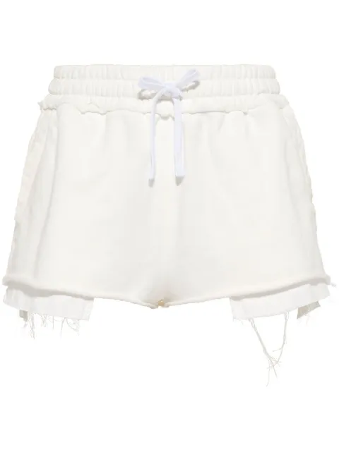 Miu Miu Short esportivo com logo bordado