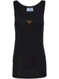 Prada ribbed-knit jersey tank top - Black