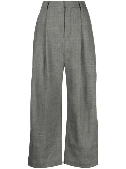 R13 wide-leg tailored trousers