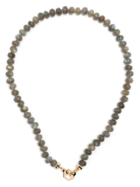 Harwell Godfrey 18kt yellow gold Foundation labradorite beaded necklace