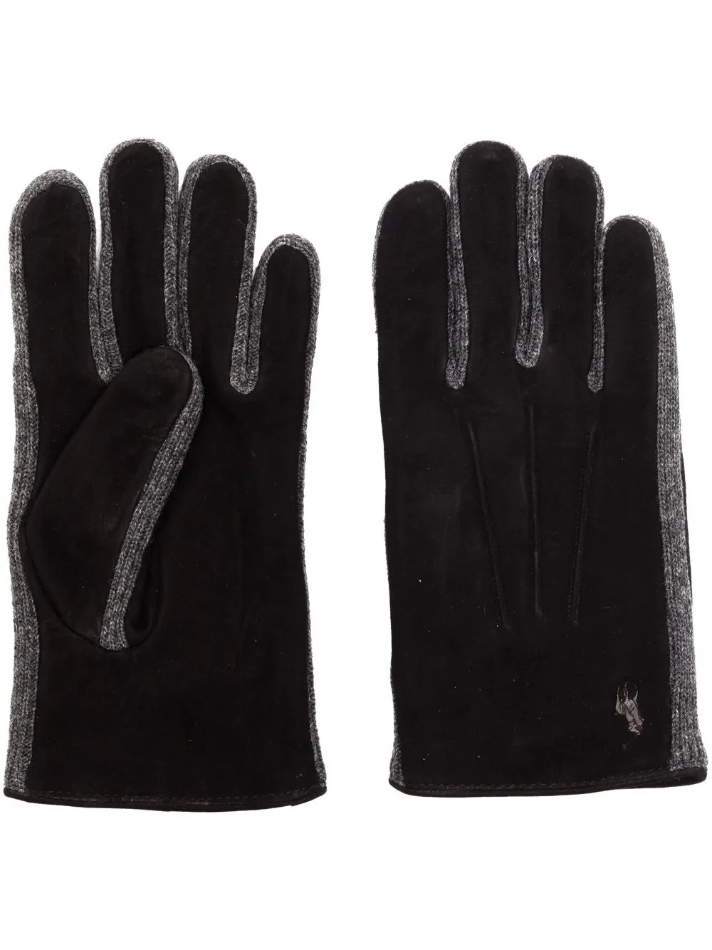 

Polo Ralph Lauren Polo Pony suede gloves - Black