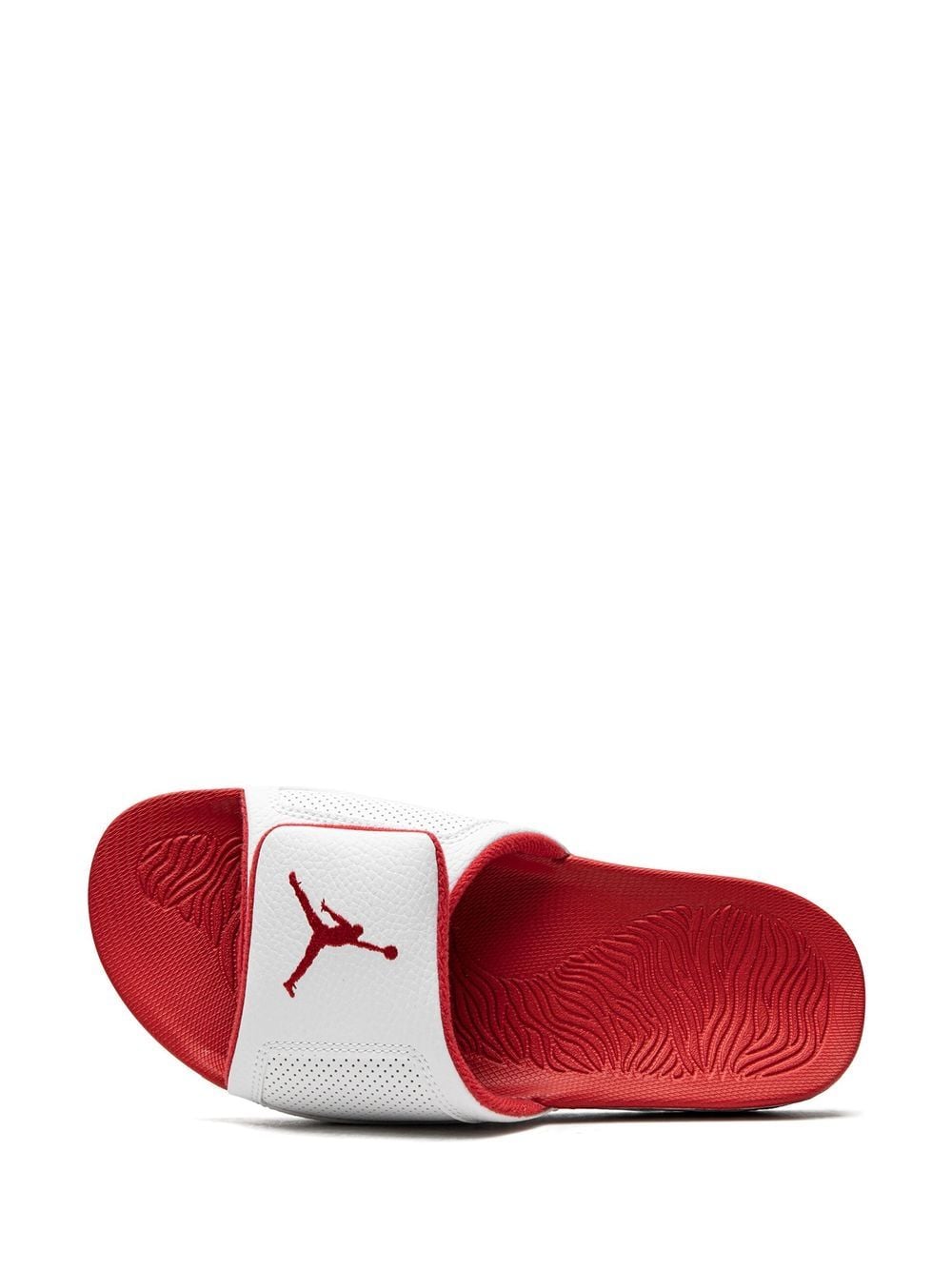 Shop Jordan Hydro Iii Retro "fire Red" Sneakers In White
