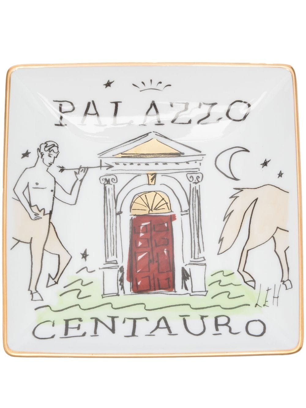 Ginori 1735 Palazzo Centauro Square Plate (13.5cm) In 白色