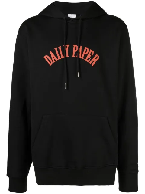 Daily Paper logo-print detail hoodie
