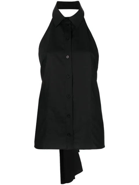 MSGM Camisa com abertus posterior