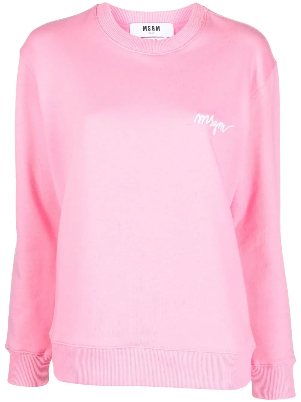 

MSGM embroidered-logo sweatshirt - Pink