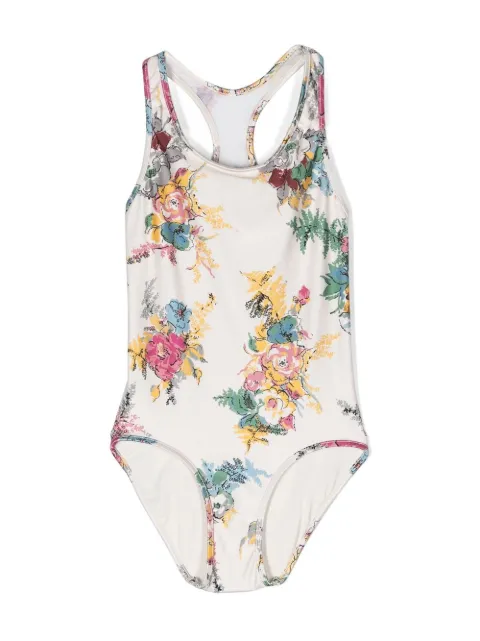 ZIMMERMANN Kids Clover floral-print racerback swimsuit