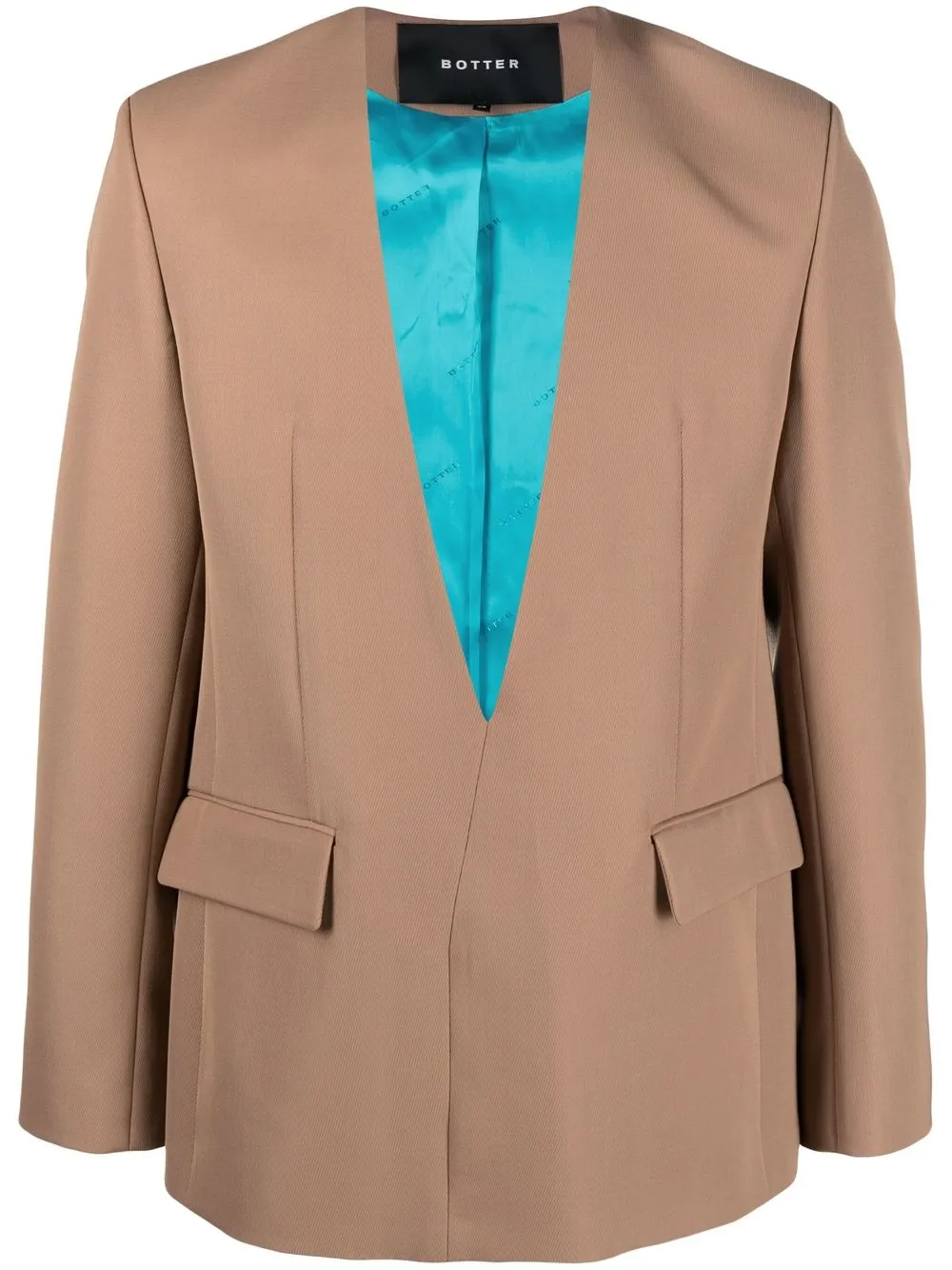 

Botter V-neck blazer jacket - Brown