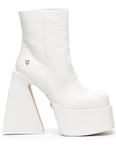 NAKED WOLFE Jane leather platform boots