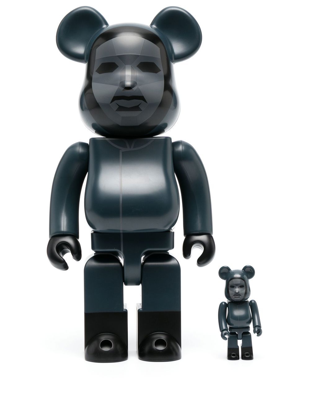 Shop Medicom Toy Squid Game Be@rbrick 100% And 400% Figure Set In Black