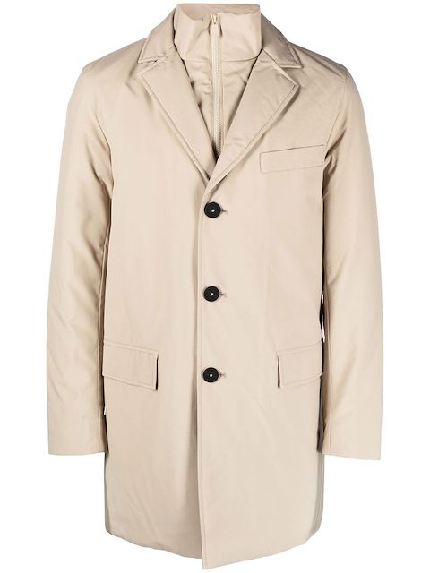 Save The Duck Desmontable single-breasted trench-coat