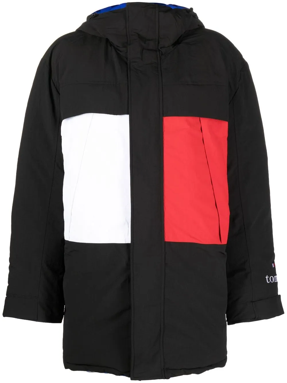 

Tommy Jeans reversible padded hooded jacket - Black