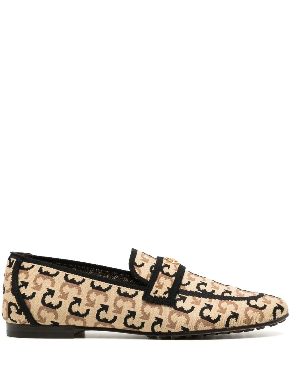 

Tory Burch graphic-print ballet loafers - Brown