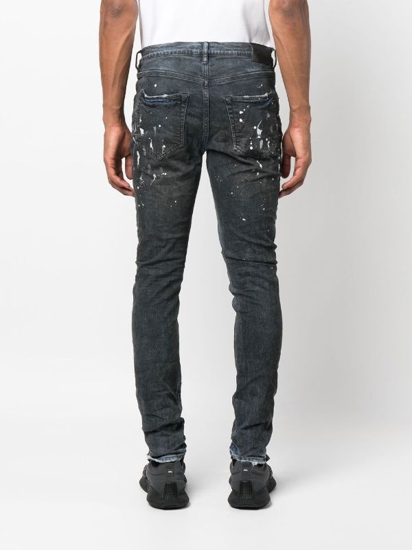 zavetti paint splatter jeans