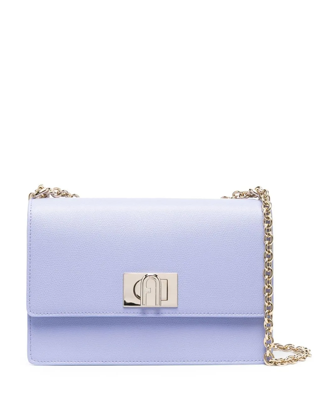 

Furla leather chain-link shoulder bag - Purple