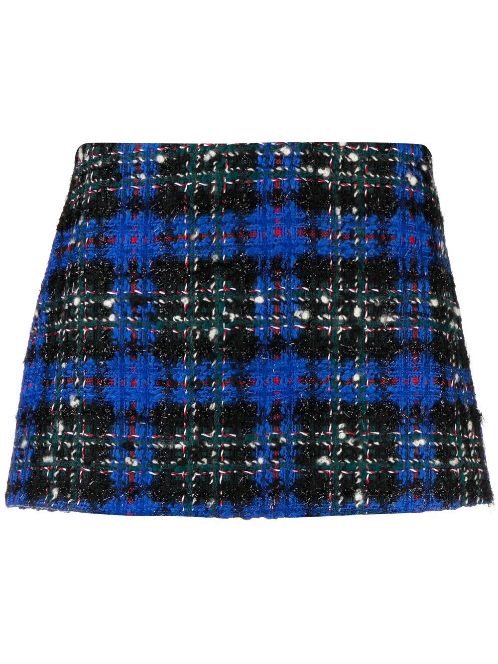 

Amen tartan-check tweed mini-skirt - Green