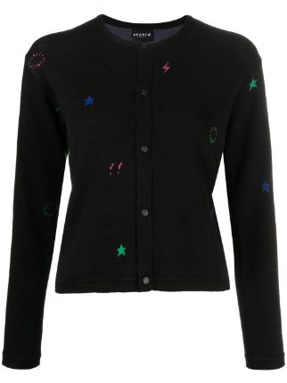 SPORT B. By Agnès B. Intarsia-knit Cotton Cardigan - Farfetch