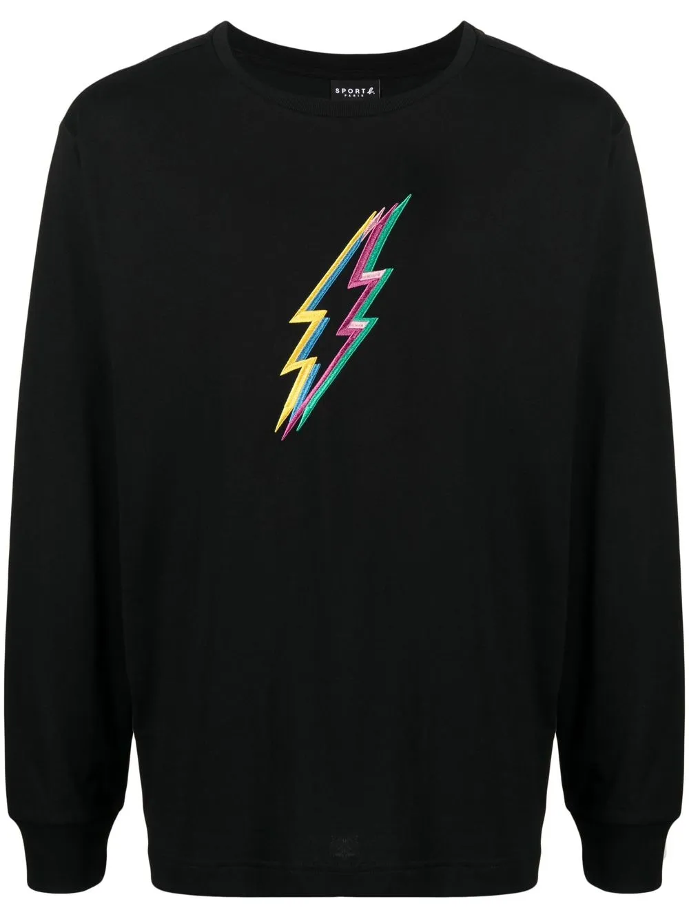 

SPORT b. by agnès b. embroidered lightning-bolt T-shirt - Blue