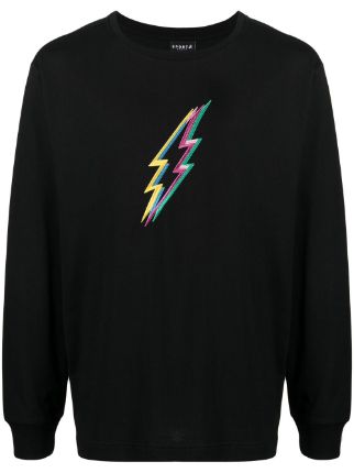 SPORT B. By Agnès B. Embroidered Lightning-bolt T-shirt - Farfetch