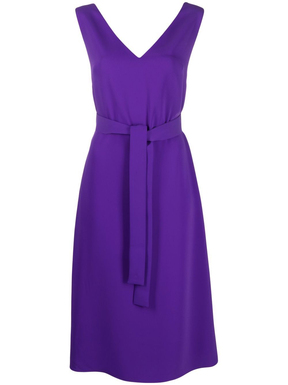 P.A.R.O.S.H. tie-waist sleeveless dress - Purple