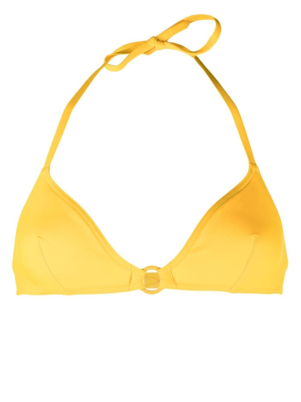 Eres Elena Triangle Bikini Top In Yellow