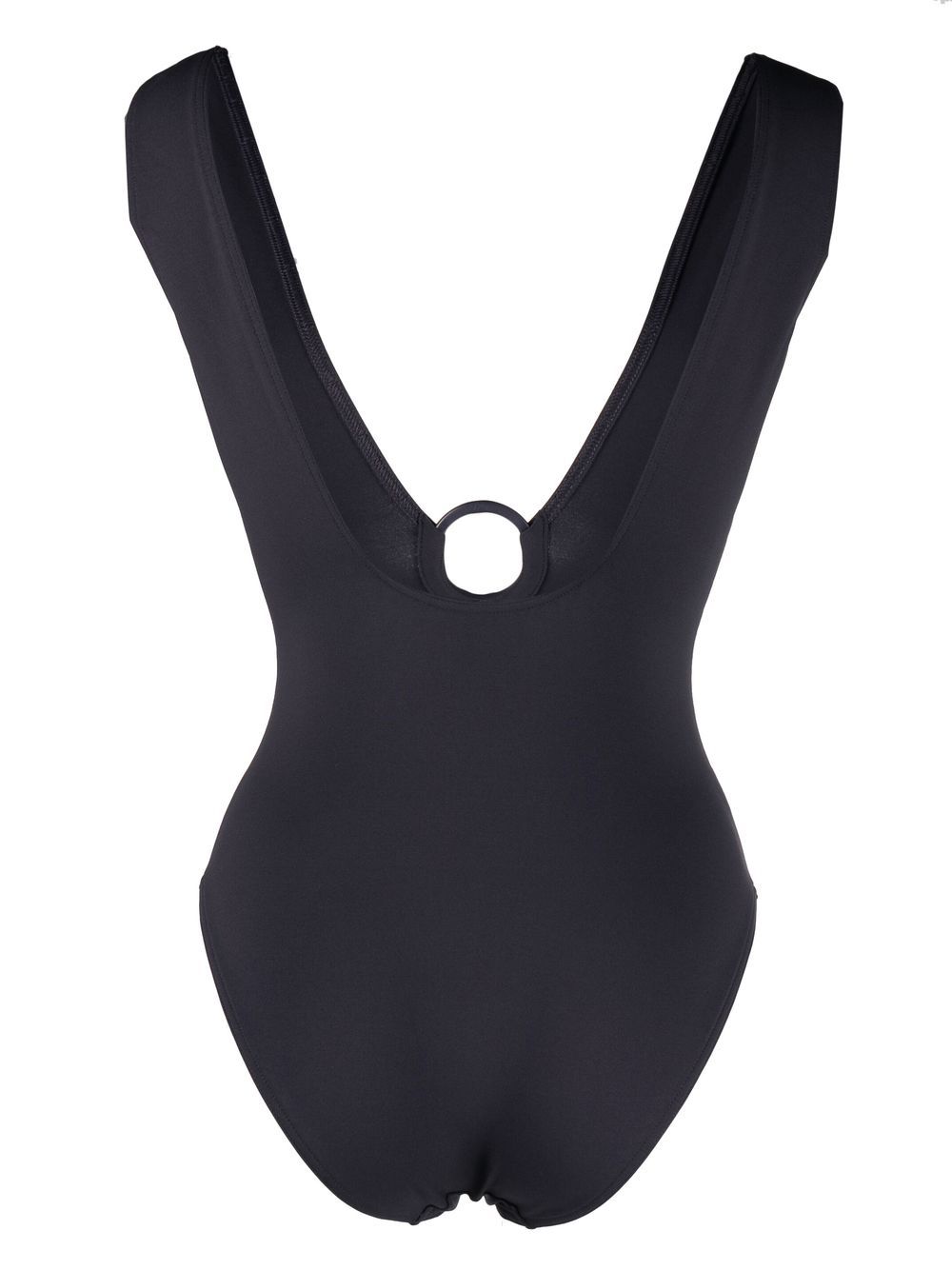Shop Eres Micaela Ring-detail Swimsuit In Purple