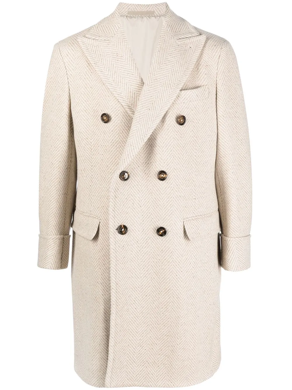 

Eleventy double-breasted coat - Neutrals