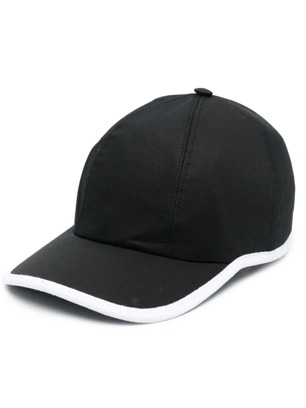 MSGM logo-detail cotton cap - Black