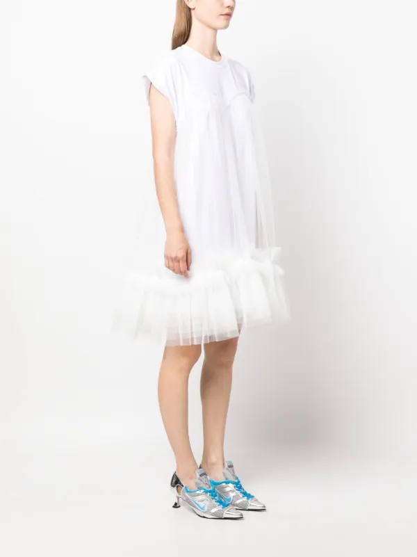 T shirt 2024 dress with tulle