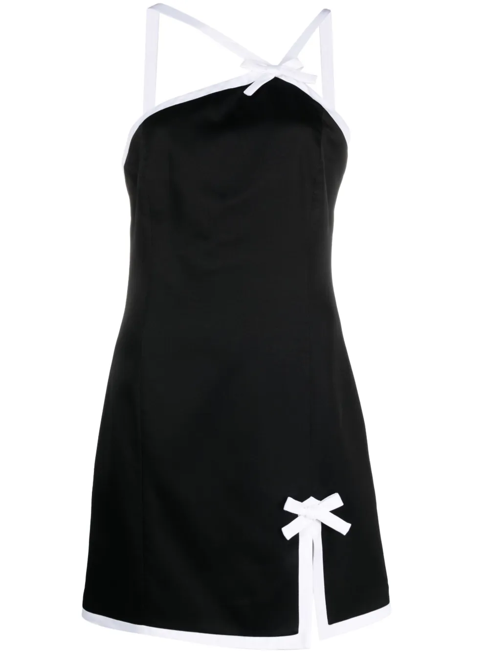 MSGM contrast-trim minidress | Black | Image 1