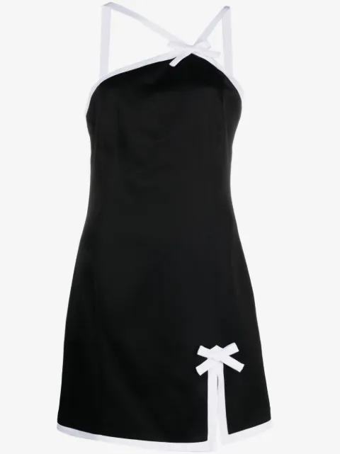 MSGM vestido corto con bordes en contraste