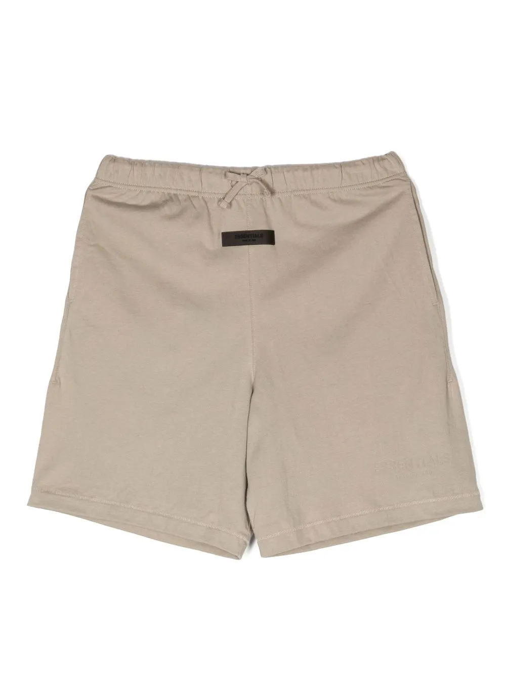 

FEAR OF GOD ESSENTIALS logo-patch drawstring shorts - Brown
