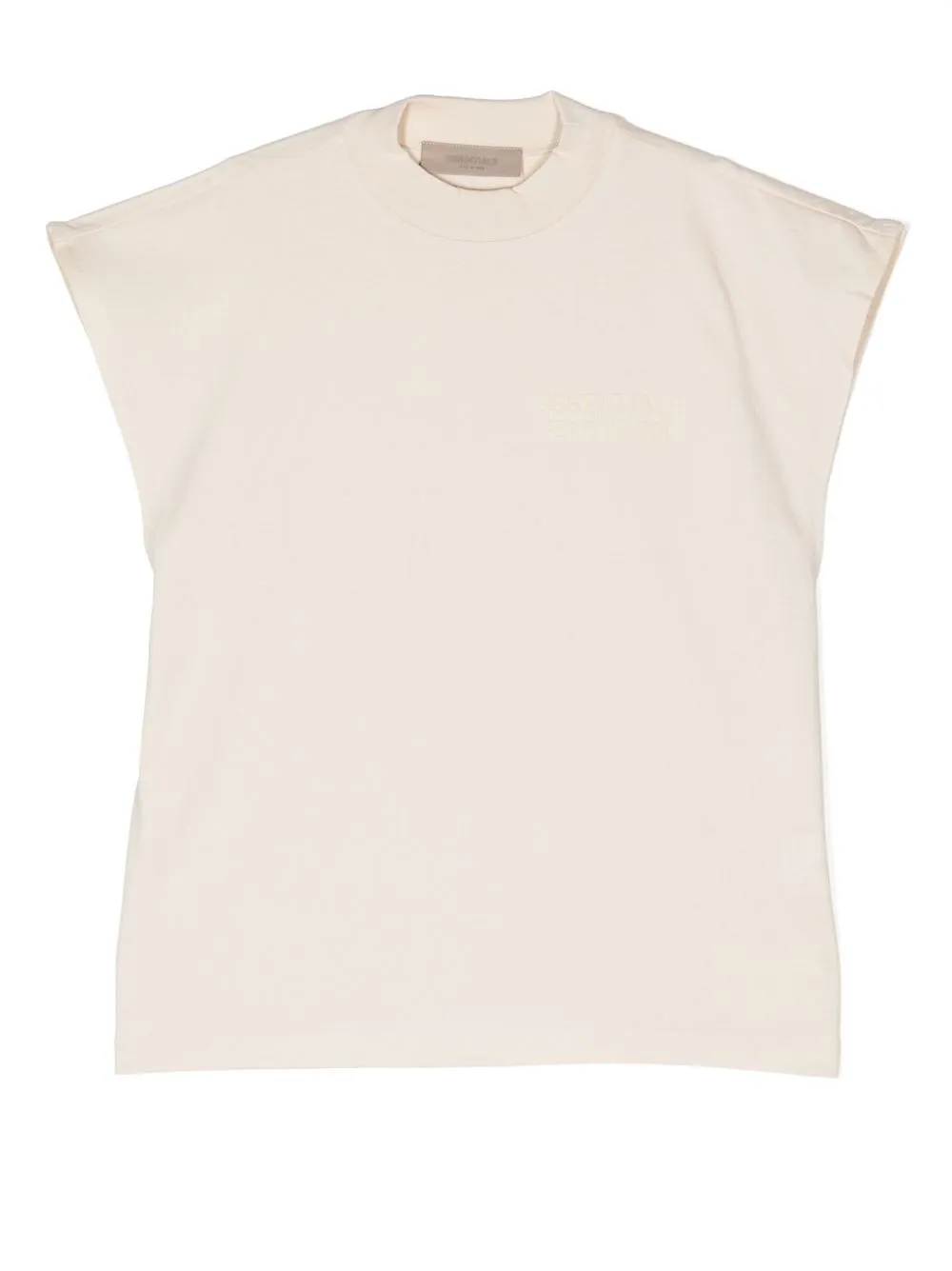 

FEAR OF GOD ESSENTIALS raised-logo sleeveless vest - Yellow