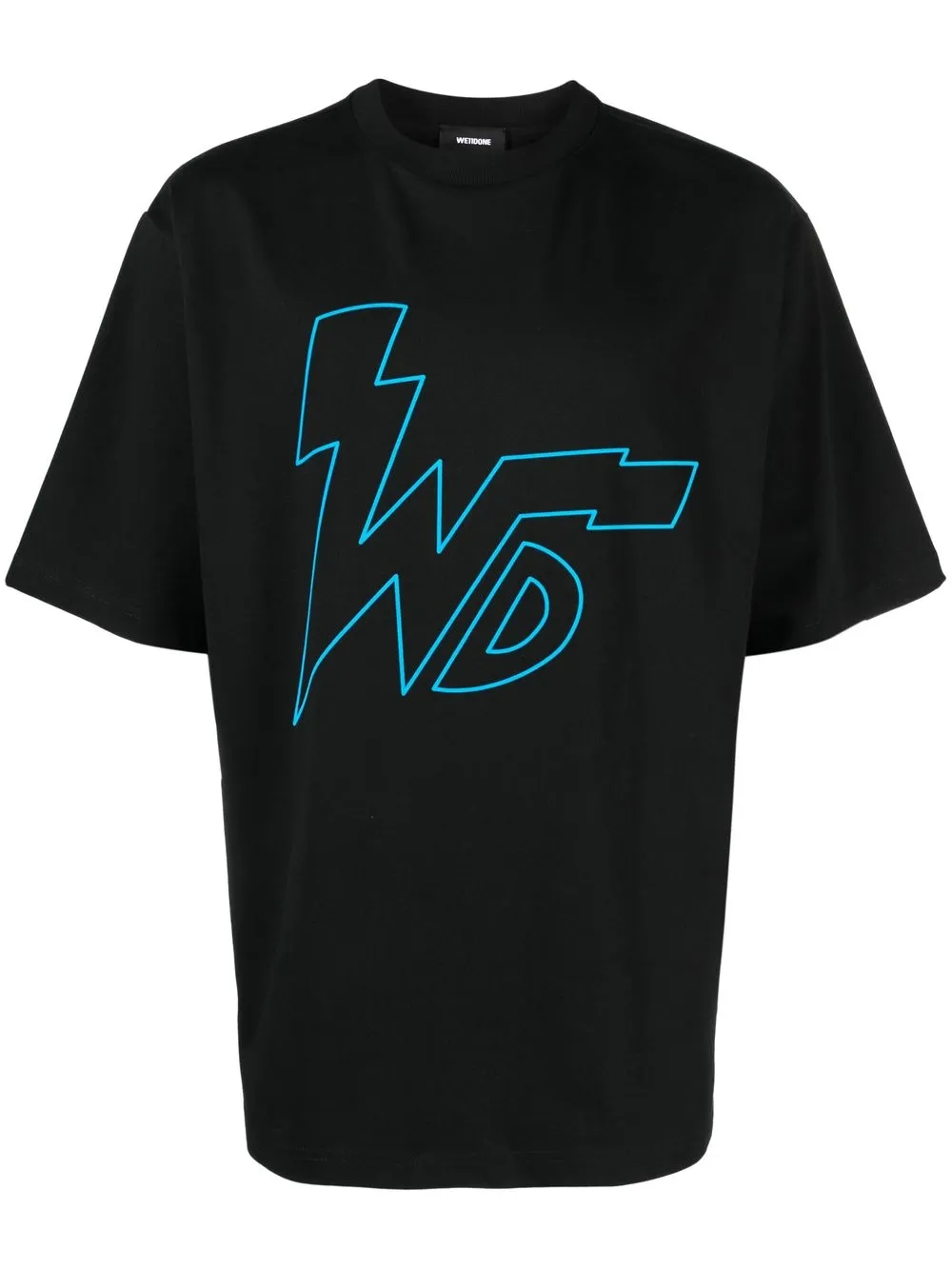 

We11done logo-print detail T-shirt - Black