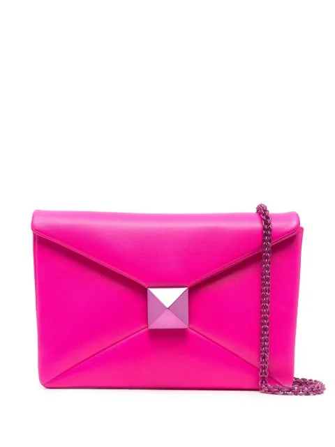 Valentino Garavani Maxi Stud leather clutch bag 