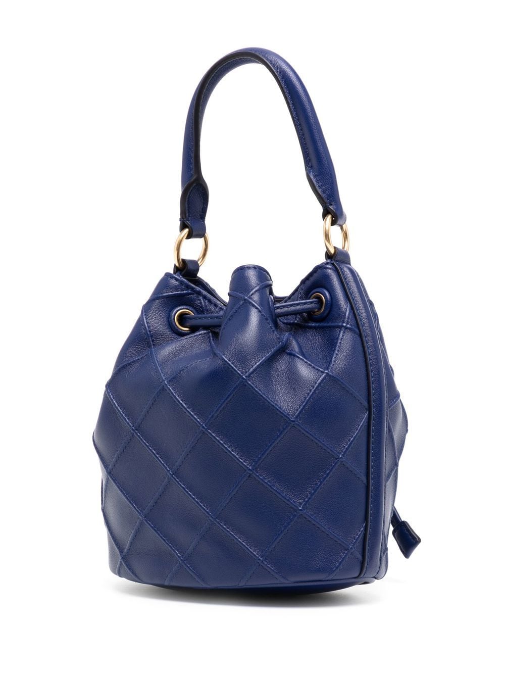 Tory Burch Quilted Leather Fleming Mini Bucket Bag (SHF-20223) – LuxeDH