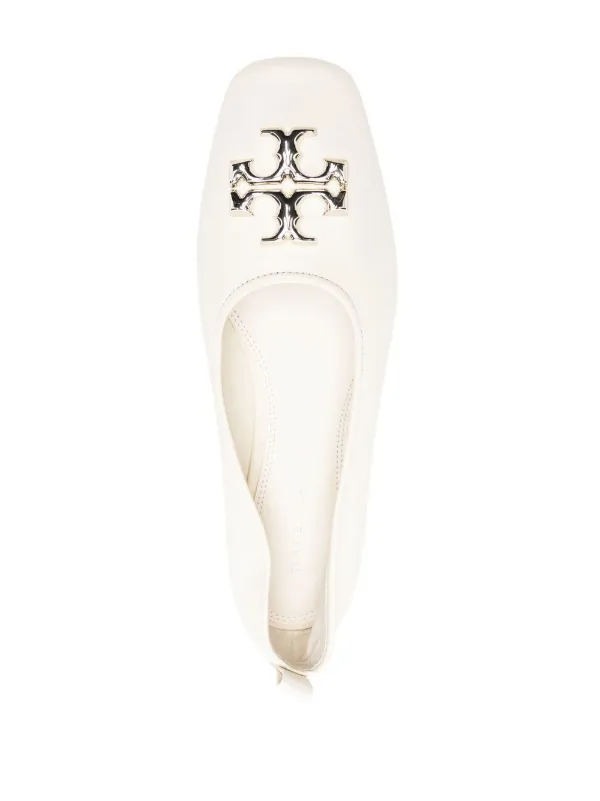 Tory burch white online ballet flats