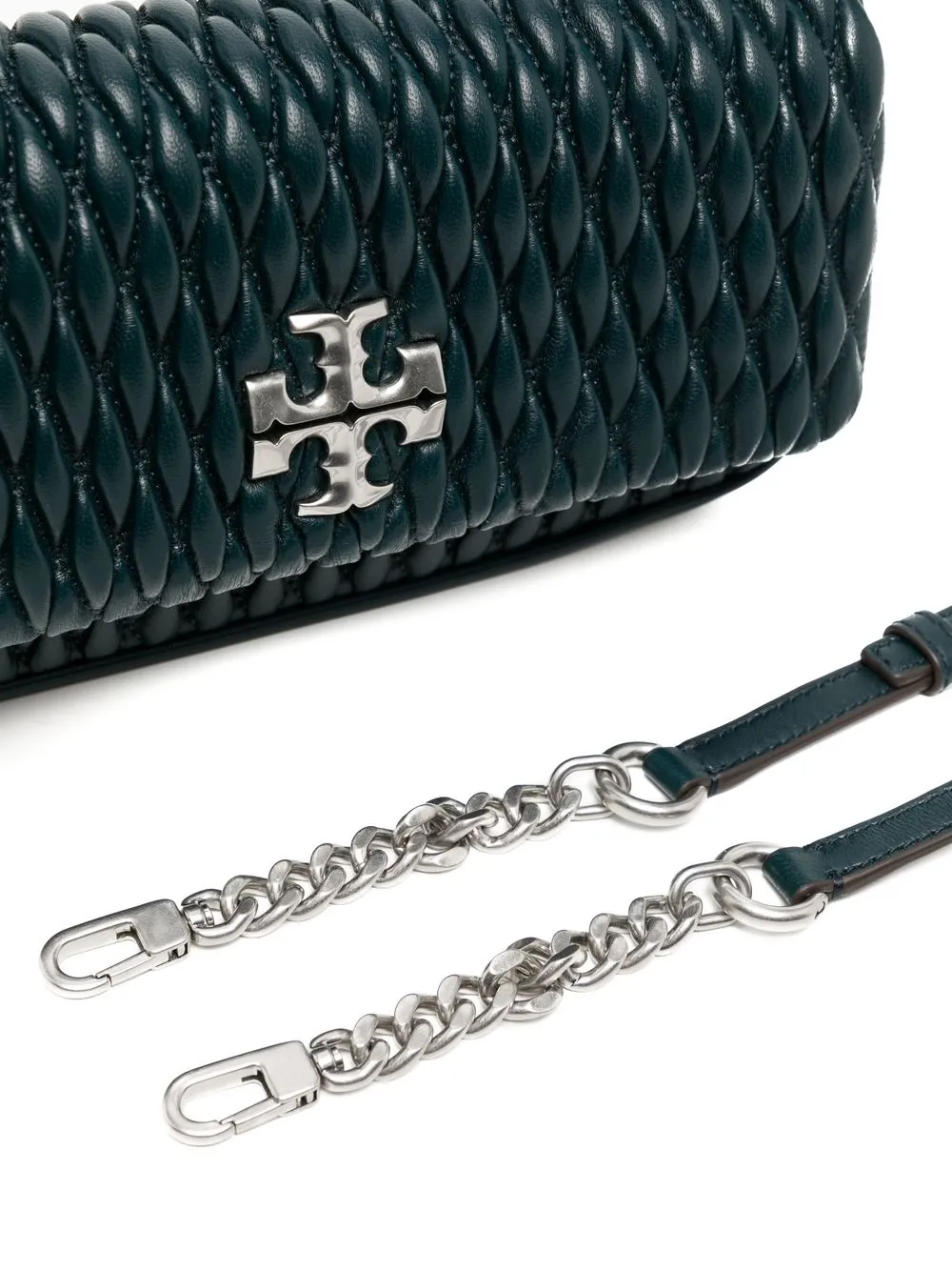 Tory Burch Kira Small Leather Shoulder Bag In Green ModeSens