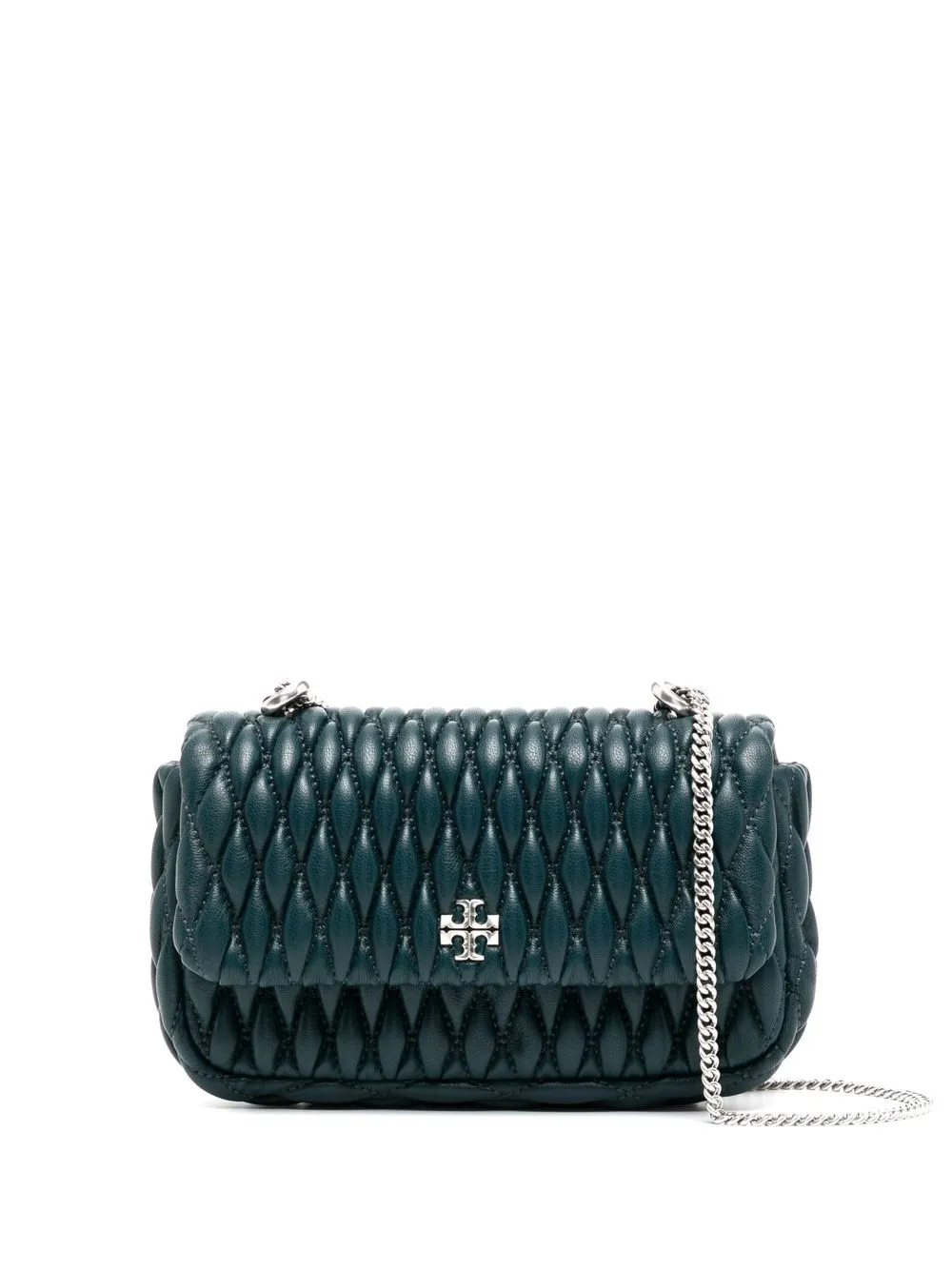 

Tory Burch Mini Kira ruched leather bag - Green