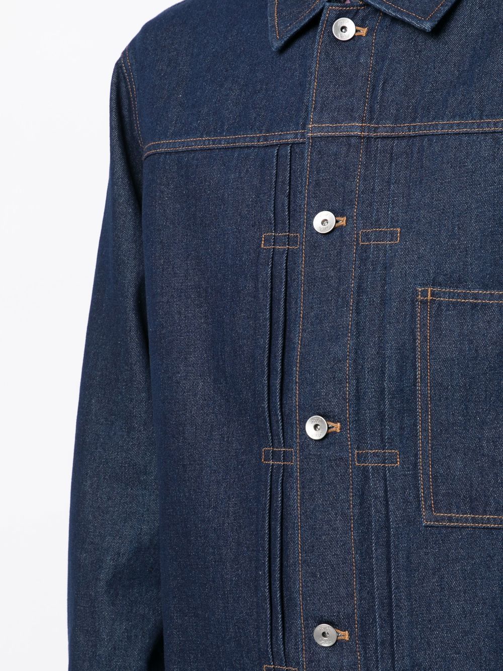 Shop Sport B. By Agnès B. Long-sleeve Denim Jacket In 蓝色